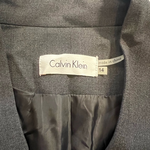 Calvin Klein Cap Sleeve V-neck Wrap Dress With Hardware in silver Lyst. Size 14 - Picture 3 of 3